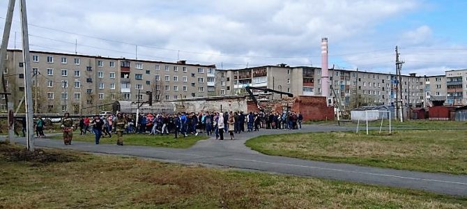 Тренировочная эвакуация в МАОУ СОШ № 1 г. Туринска
